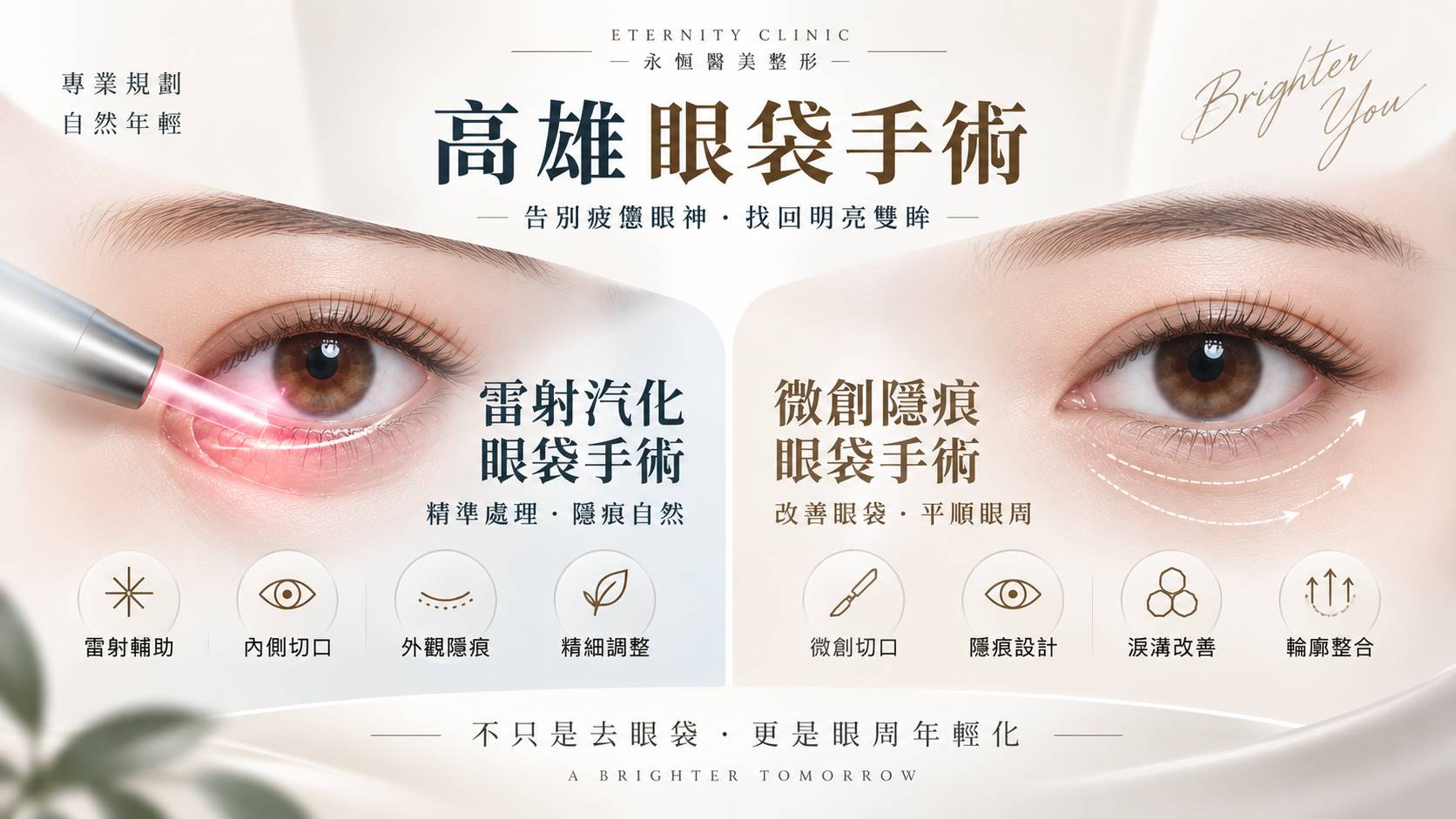 高雄眼袋手術權威醫師推薦價格費用